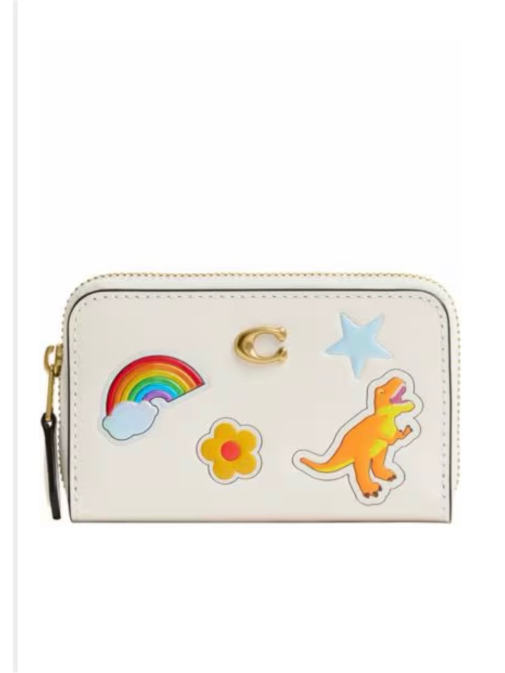 COACH Sticker Print Essential Small Zip Around Card Case